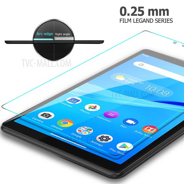 กระจกนิรภัย Lenovo Tab M7 / Pre-order * 9H แบบเต็มหน้าจอครอบกระจกโค้ง 0.25 มม. ฟิล์มขอบ *