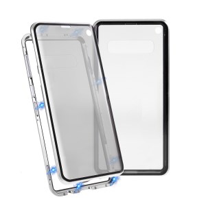 Case Samsung Galaxy S10 / Pre-Order * กรอบโลหะการติดตั้งป้องกันการมองเห็นแม่เหล็ก + เคสป้องกันกระจก [โดยไม่ต้องปลดล็อกลายนิ้วมือ] *