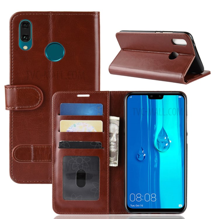 Case Huawei Y9 2019 / Pre-orde * เคสผิวหน้งม้า แยกช่องสำหรับเก็บบัตรเครดิต ID และเงินสด *