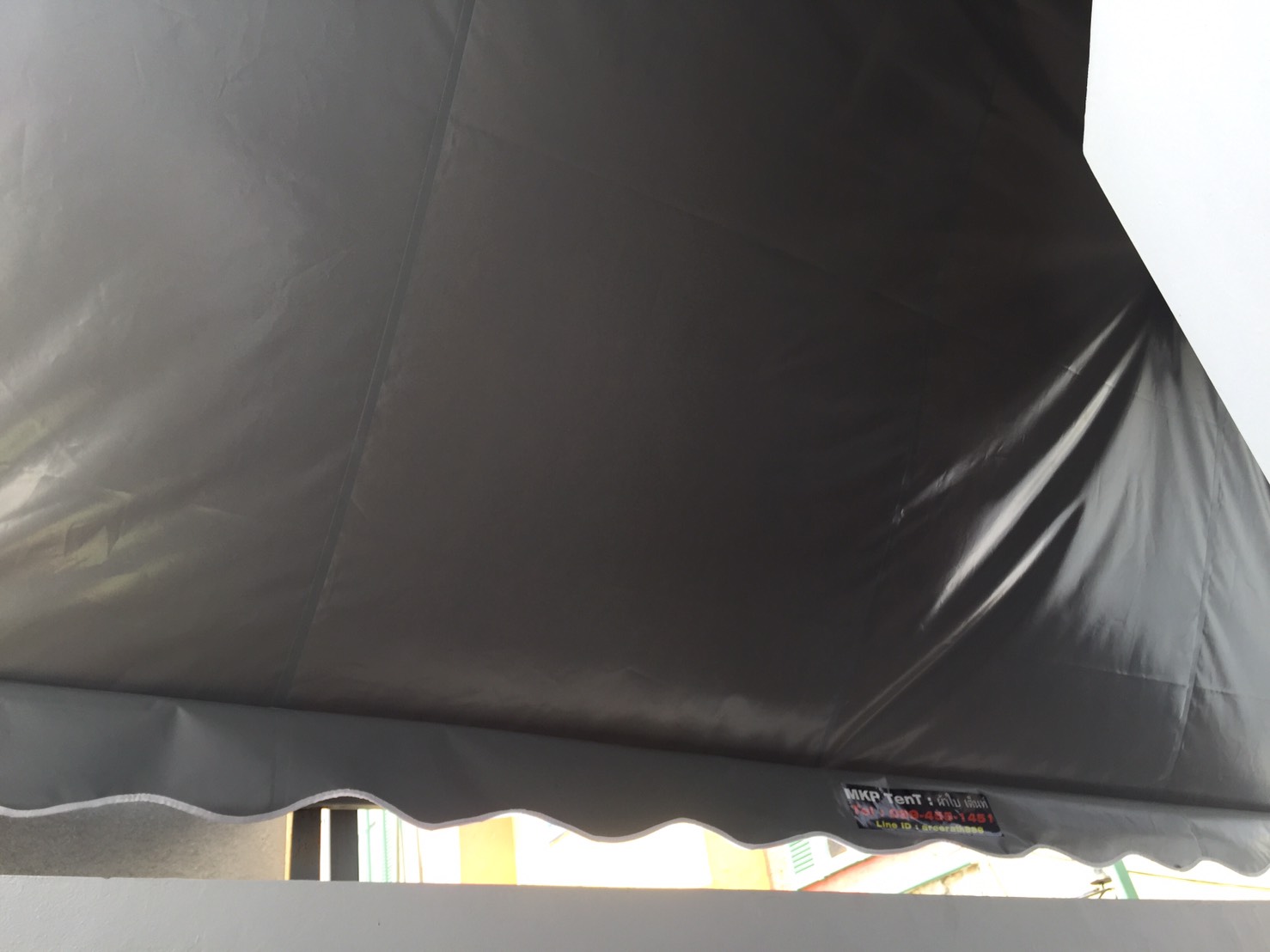 ผ้าใบชักรอก กว้าง 6เมตร สูง 5มตร (ไม่รวมเสาค้ำ) กันสาดผ้าใบ ชักรอกผ้าใบ ผ้าใบม้วนขึ้นลง ผ้าใบม้วนเก็บได้ ผ้าใบตลาดนัด มีทุกสี 6m x 5m