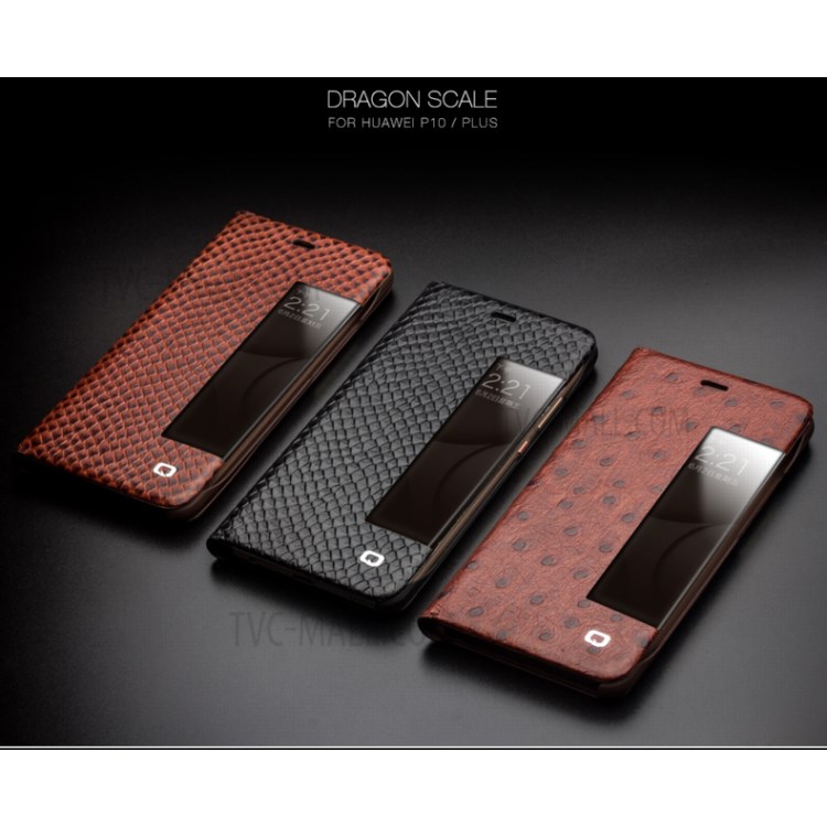 Case Huawei P10 Plus / Pre-order * QIALINO เคสหนังแท้ ฟังก์ชั่นปลุก / นอนหลับอัตโนมัติ *