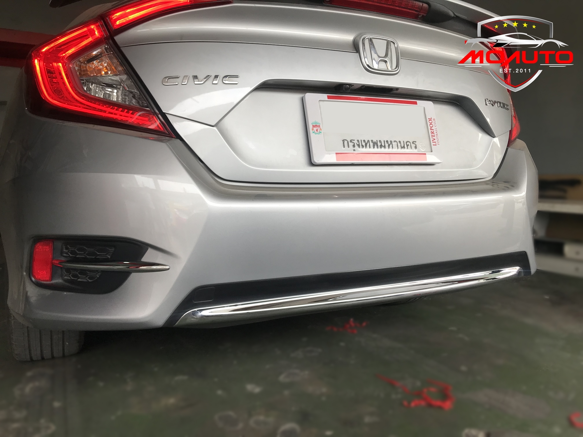 คิ้วกันชนท้ายโครเมียม CIVIC FC 2016-2018