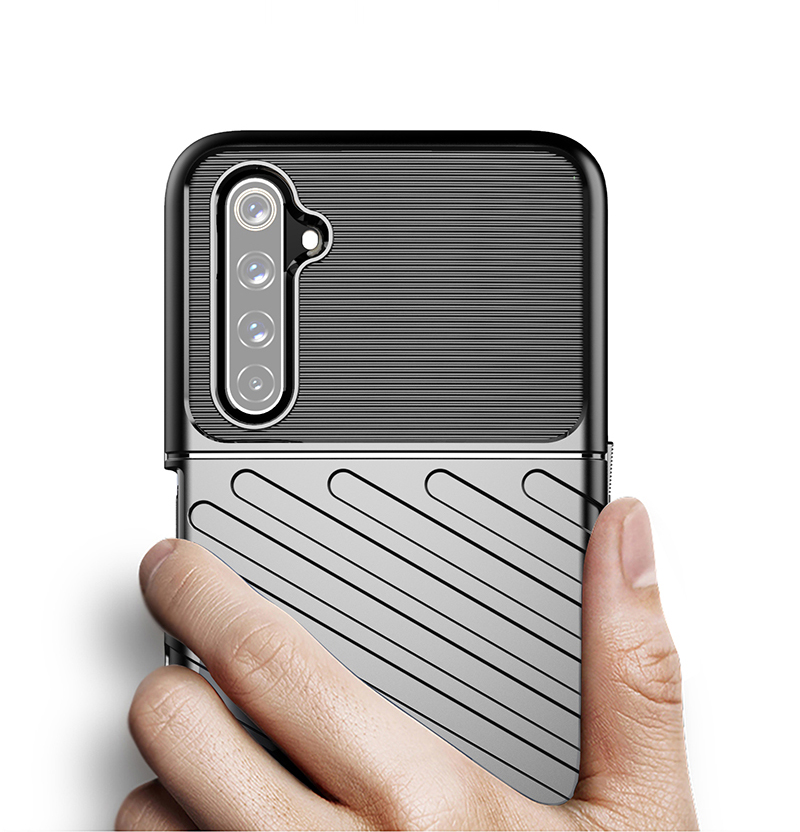 Case Realme 6 Pro / Pre-Order * เคสหนัง TPU แบบนิ่มของ Thunder วัตถุดิบ TPU คุณภาพสูงเป็นมิตรกับสิ่งแวดล้อมและทนทาน *