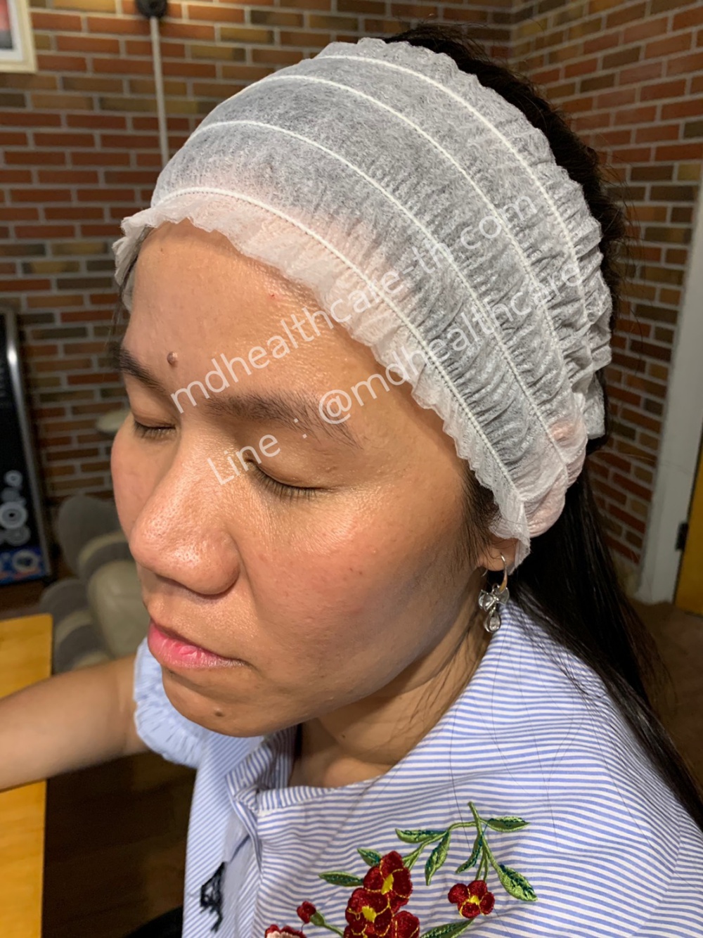 ผ้าคาดผมใช้แล้วทิ้ง ที่คาดผมกระดาษ (10ชิ้น)