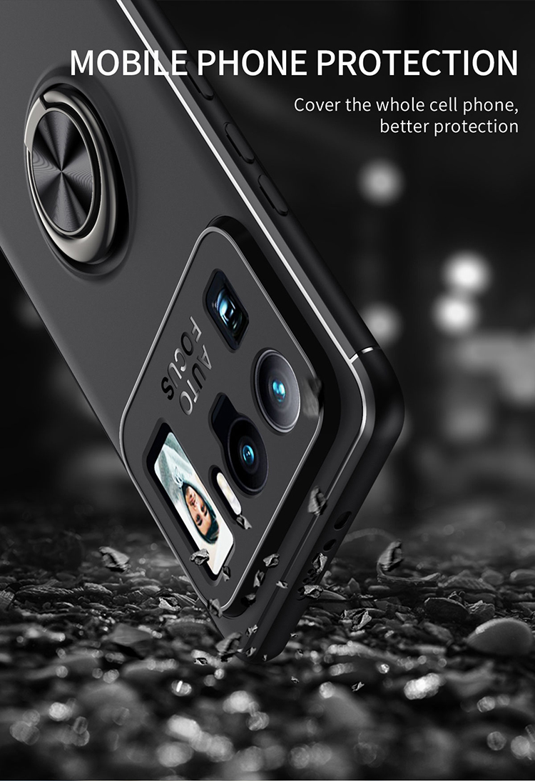 Case Xiaomi Mi 11 Ultra 5G # Pre-Order * เคสขาตั้งแหวนโลหะฝาครอบ TPU [แผ่นแม่เหล็กในตัว] *