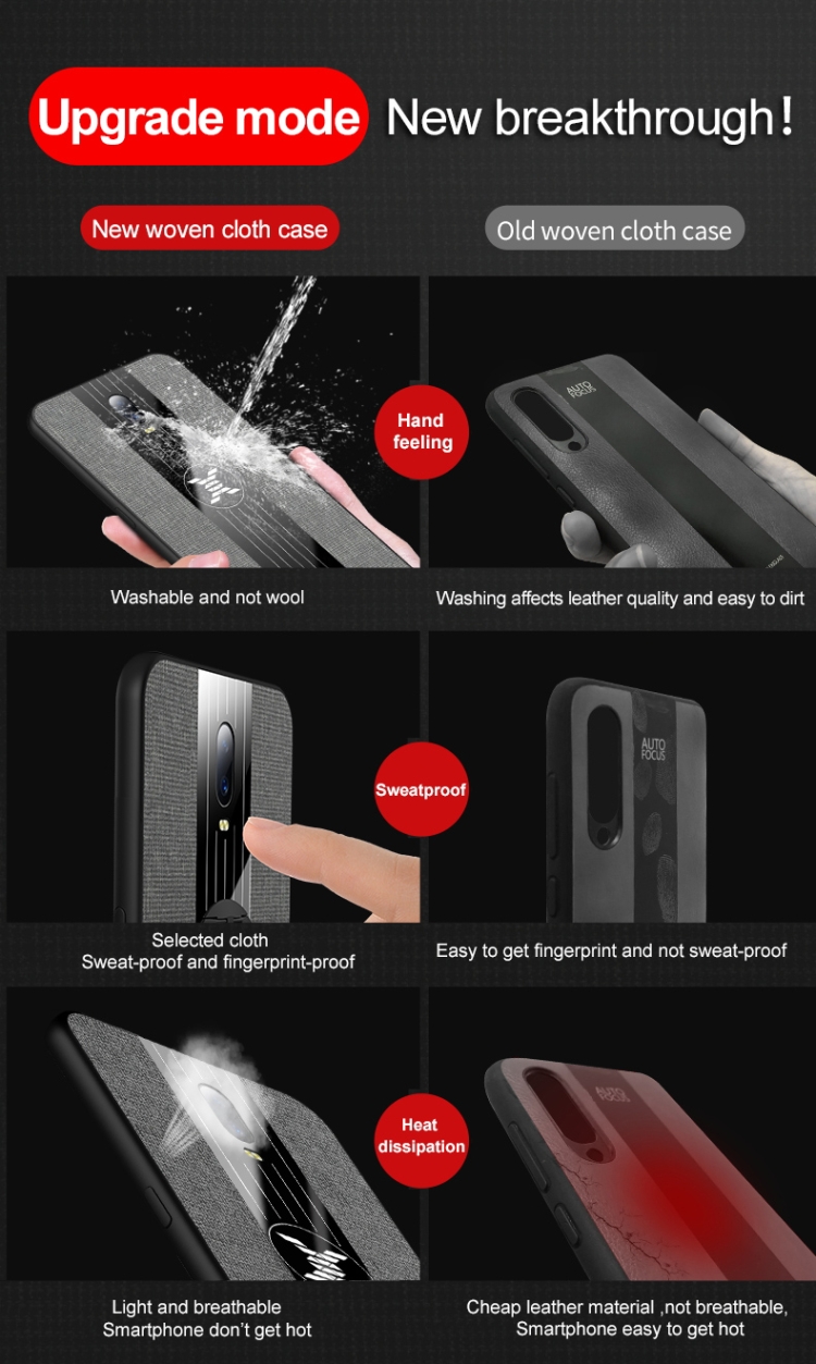 Case OPPO R17 Pro / Pre-Order * XINLI เย็บผ้าเนื้อกันกระแทกเคส TPU + แหวน *