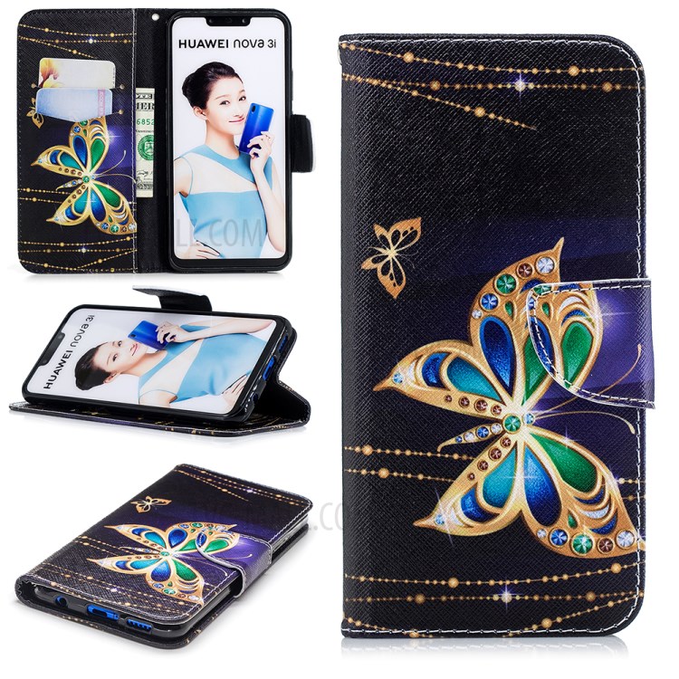 Case Huawei Nova 3i / Pre-Order * รูปแบบการพิมพ์ลาย Wallet สไตล์กระเป๋าสตางค์: ช่องใส่การ์ด 2 ช่อง + กระเป๋าเงิน 1 ใบ *