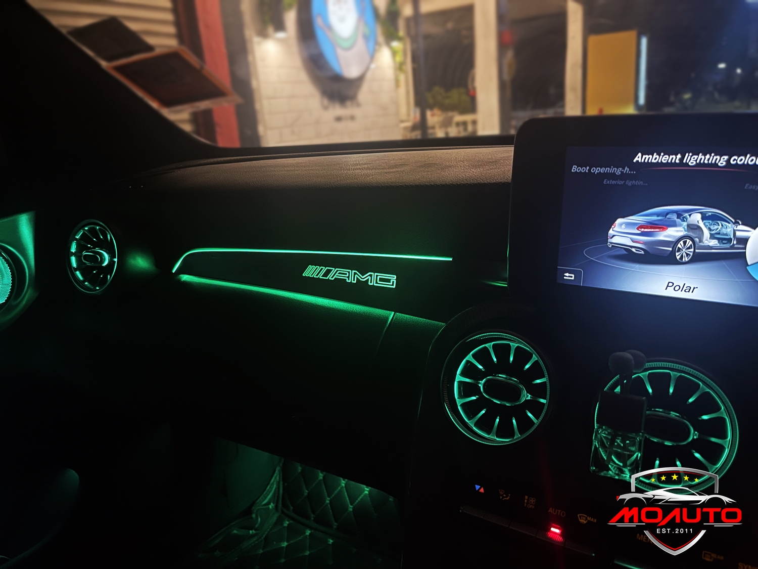 คอนโซลหน้า AMG 64สี - GLC C200 C250 W205