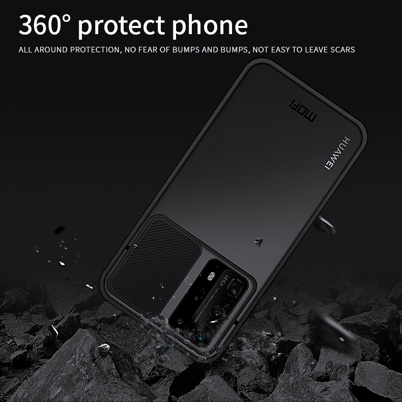 Case Huawei P40 Pro+ / Pre-order * MOFI XINDUN เคสกันกระแทก + TPU พร้อมเลนส์ป้องกันสไลด์ *