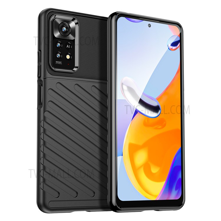 Case Xiaomi Redmi Note 11 Pro # Pre-Order * ดีไซน์ด้านหลังผ้าลายทแยงพร้อมพื้นผิวไมโครแมตต์ กันลื่นและป้องกันลายนิ้วมือ *