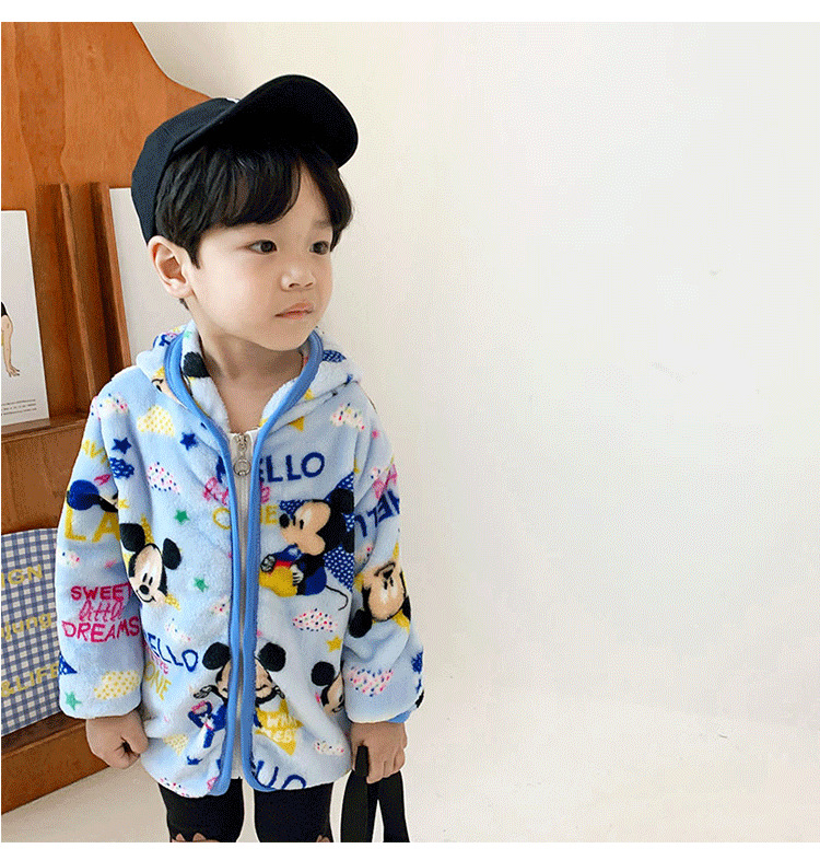 เสื้อกันหนาวขนนุ่ม มิกกี้ ไซส์ 90-100-110