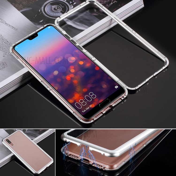 Case Huawei P20 / Pre-order * LUPHIE กรอบโลหะแม่เหล็กถอดออกได้ + กระจกนิรภัย *