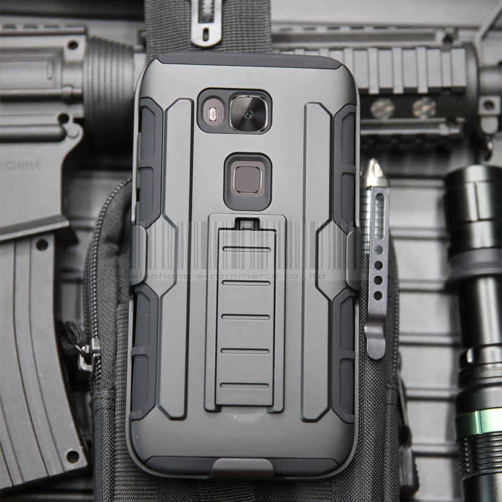 Case Huawei G7 Plus / Pre-order * เคสกันกระแทกเกราะไฮบริด ซอง + คลิปเข็มขัด *