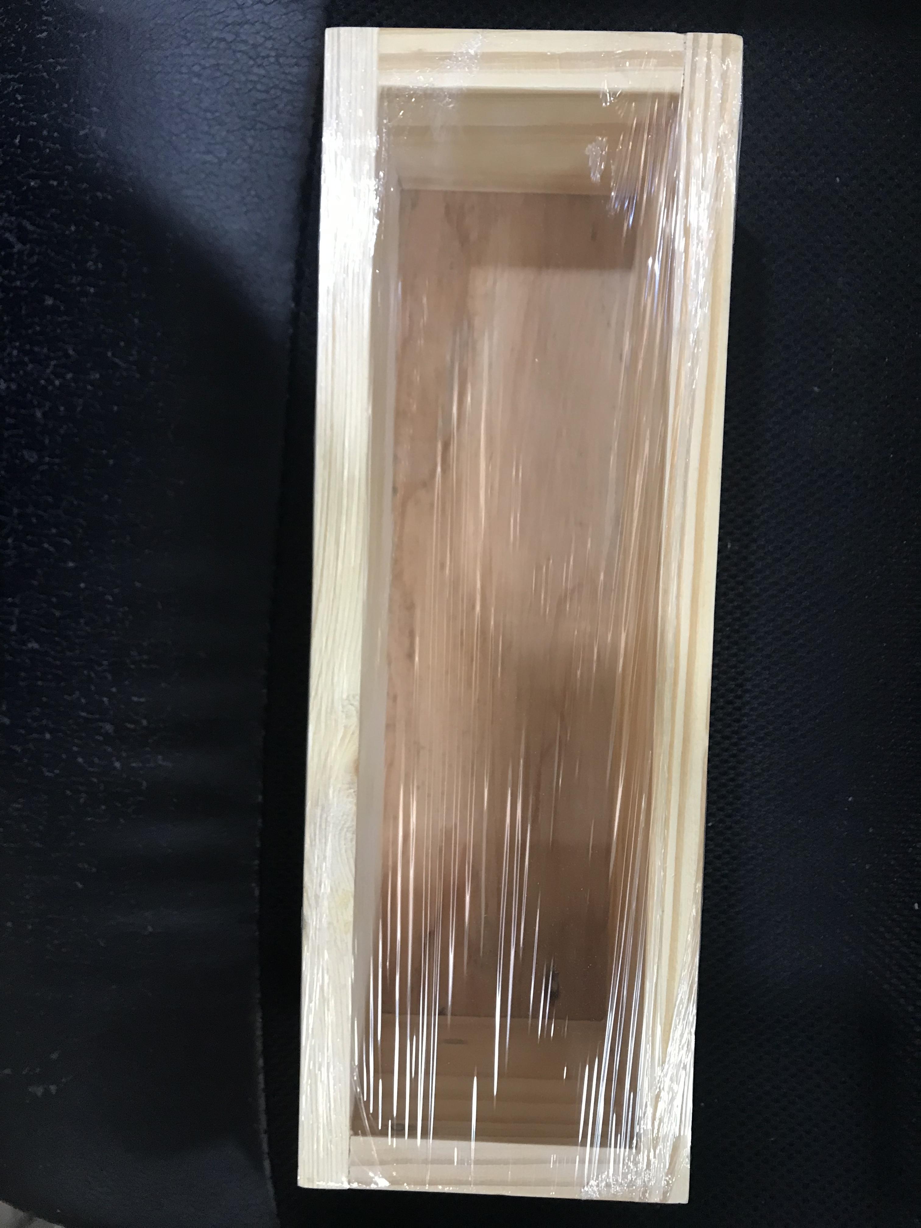 แม่พิมพ์ Mold ไม้สน ทรงกว้าง ขนาด 7.5x27x9 cm