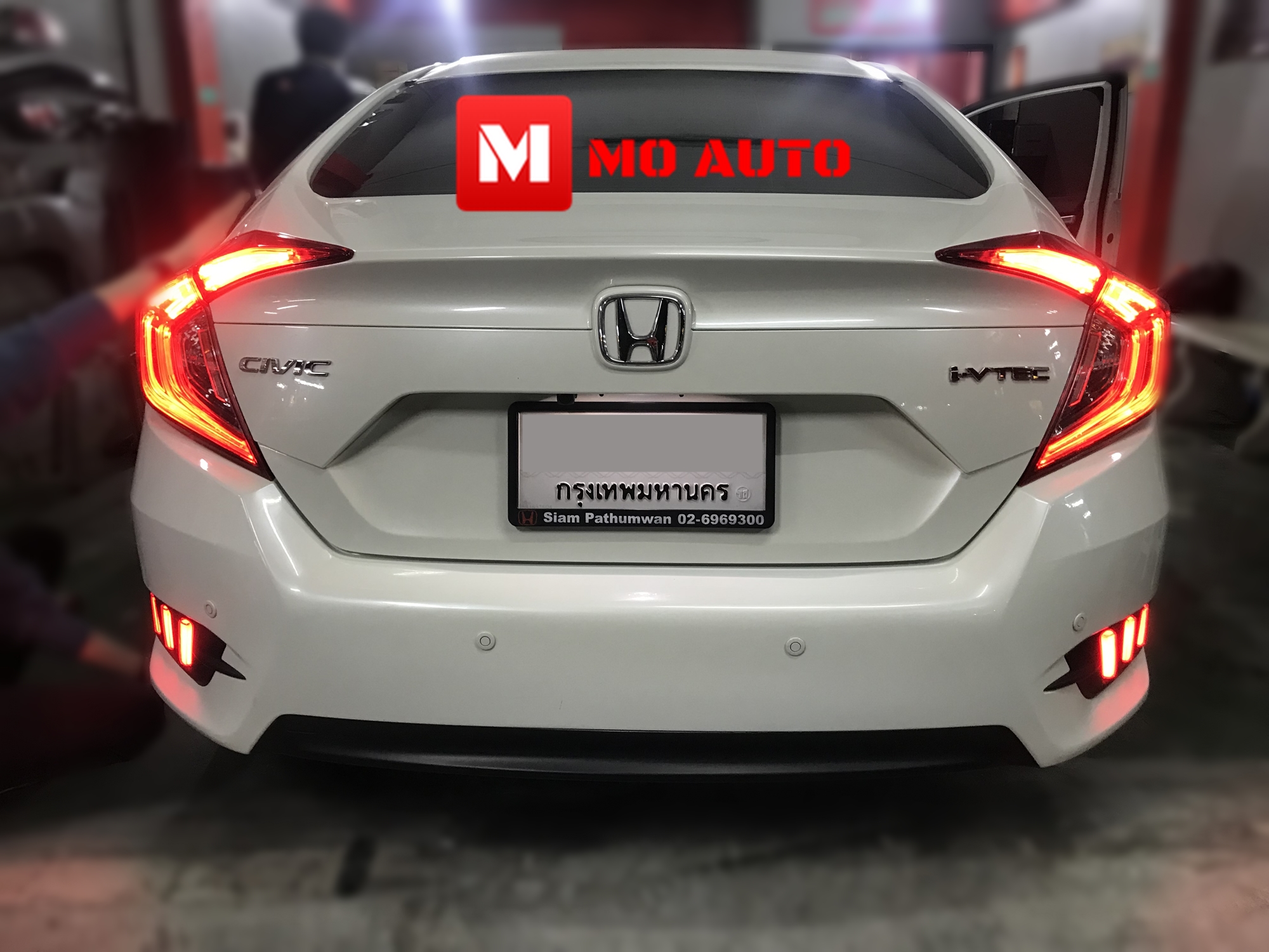 ไฟเบรคกันชนท้าย Mustang Style Civic FC 2016-2021