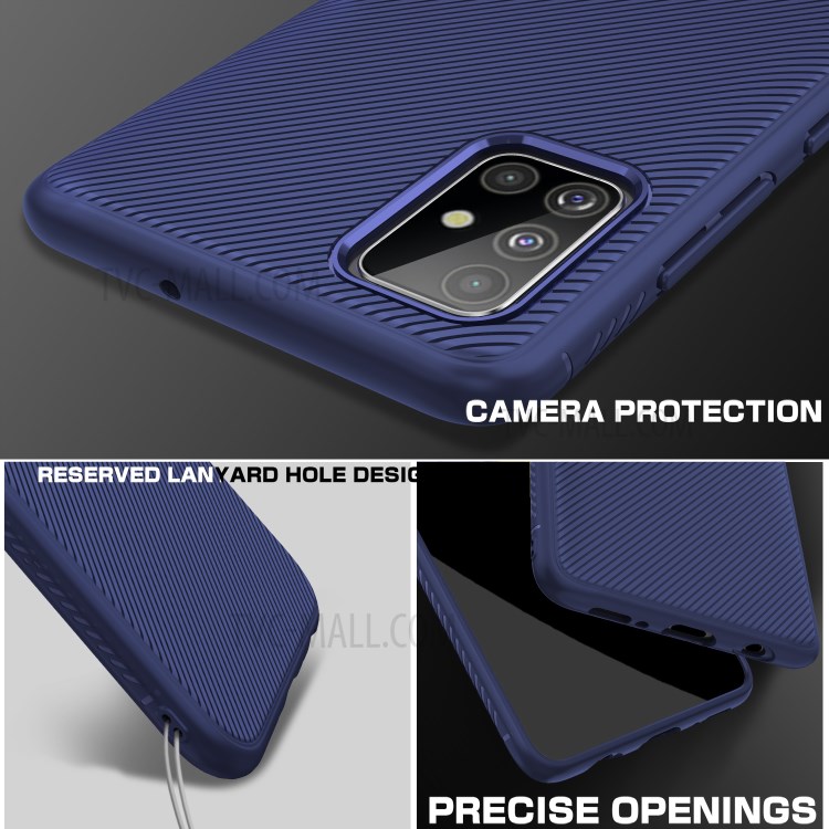 Case Samsung Galaxy A51 / Pre-order * Jazz Series Twill Texture TPU สิ่งทอลายทแยงกันลื่นป้องกันลายนิ้วมือและป้องกันรอยขีดข่วน *
