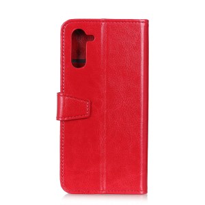 Case Realme 6 Pro / Pre-Order * Crazy Horse Texture Wallet สไตล์กระเป๋า: 2 ช่องเสียบการ์ด + กระเป๋าเงิน 1 *