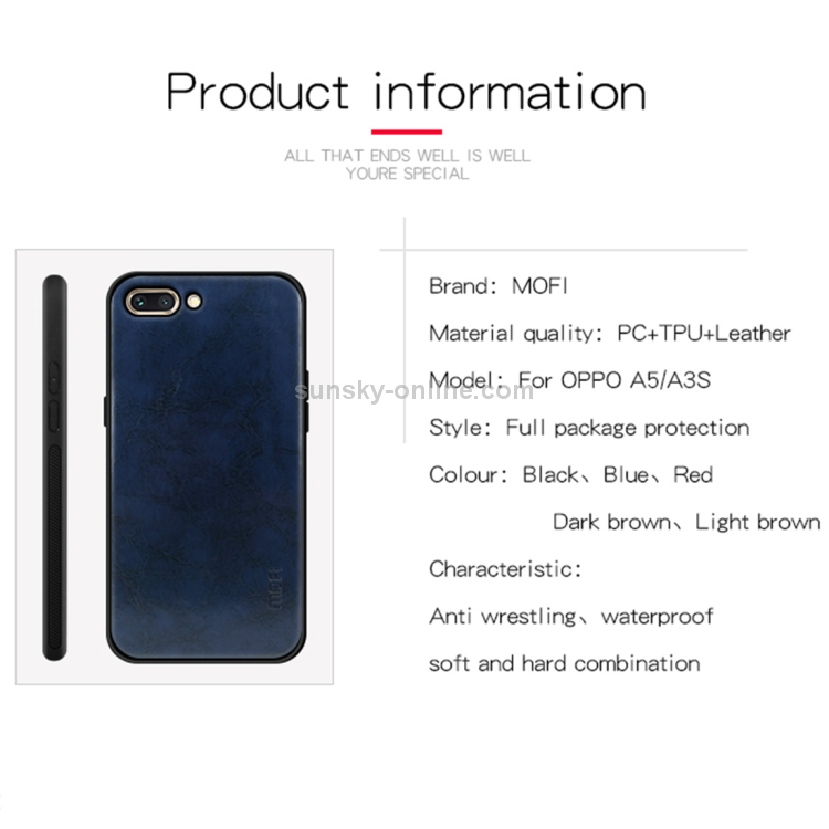 Case OPPO A3S / Pre-order * MOFI เคสโทรศัพท์ หนัง PC TPU PU *
