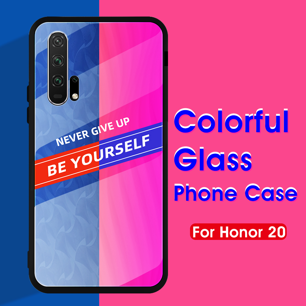 Case Huawei Nova 5T / Pre-order * เคสแบบกระจกนิรภัย PC TPU กระจกหลังมีความแข็ง 9H ป้องกันรอยขีดข่วนและทนต่อการสึกหรอ *
