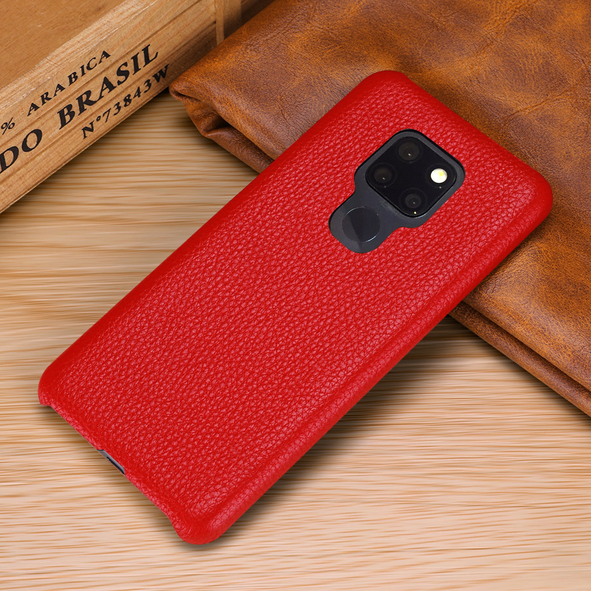 Case Huawei Mate 20 X / Pre-order * เคสลิ้นจี่เนื้อ [หนังวัวชั้นบนสุด] เคสพลาสติกแบบเคลือบ *