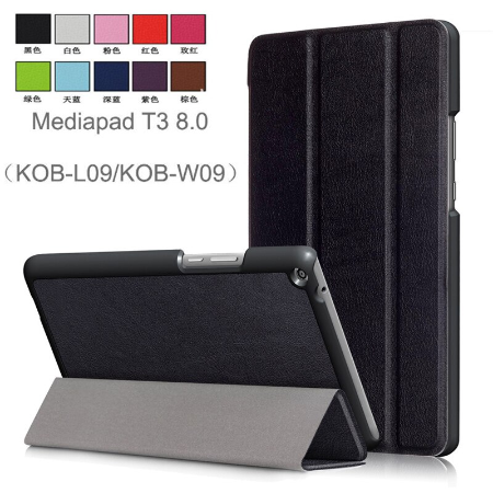 Case Huawei MediaPad T3 8' / Pre-order * เคสหนัง PU 3 - พับยืนพลิกครอบคลุม *