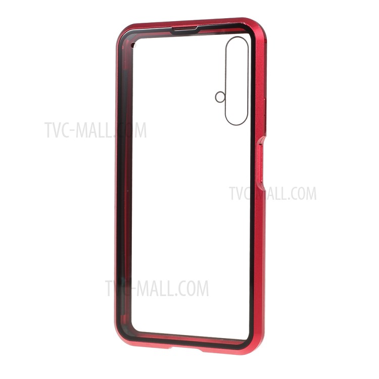 Case Huawei Nova 5T / Pre-order * เคสโลหะกรอบแม่เหล็ก + แก้วปกหลัง ถอด 2-in-1 *