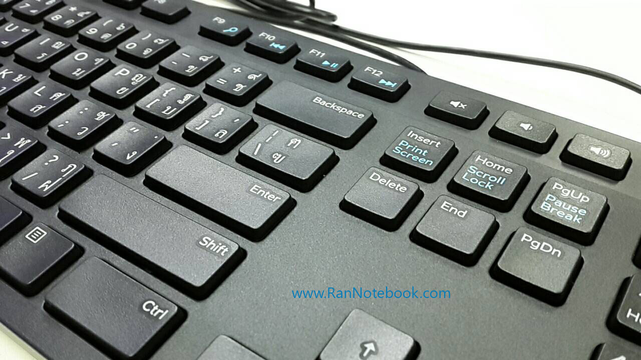 Keyboard Dell KB216 แป้นพิพม์ Dell ไทย อังกฤษ USB Black คีย์บอร์ด Dell KB 216