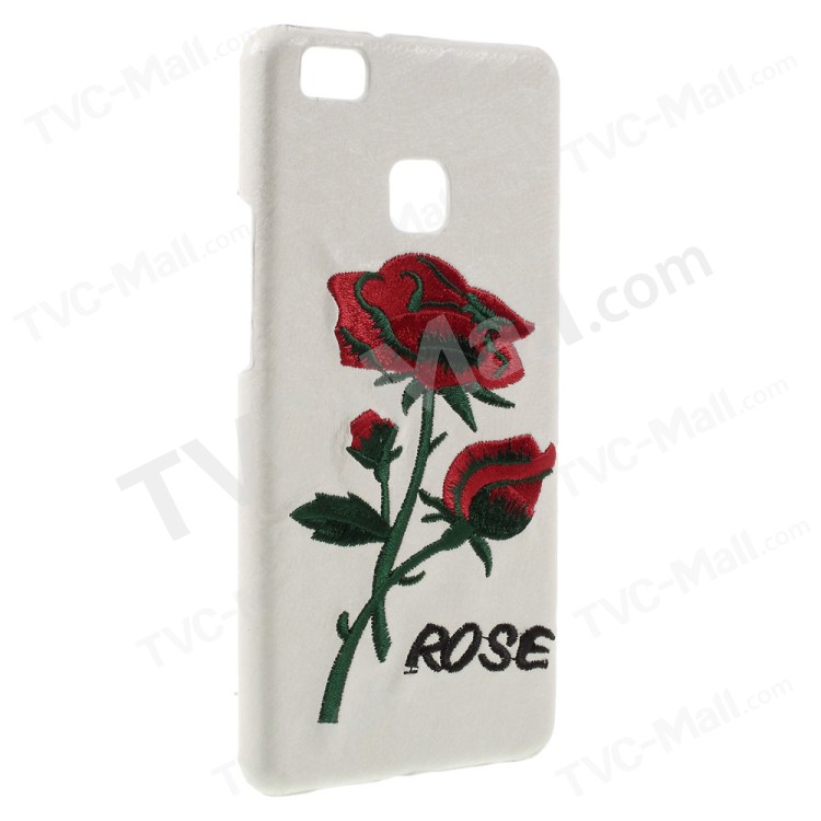 Case Huawei P9 Lite / Pre-order * เย็บปักถักร้อย 3D โรสหนังเคลือบปกแข็ง *