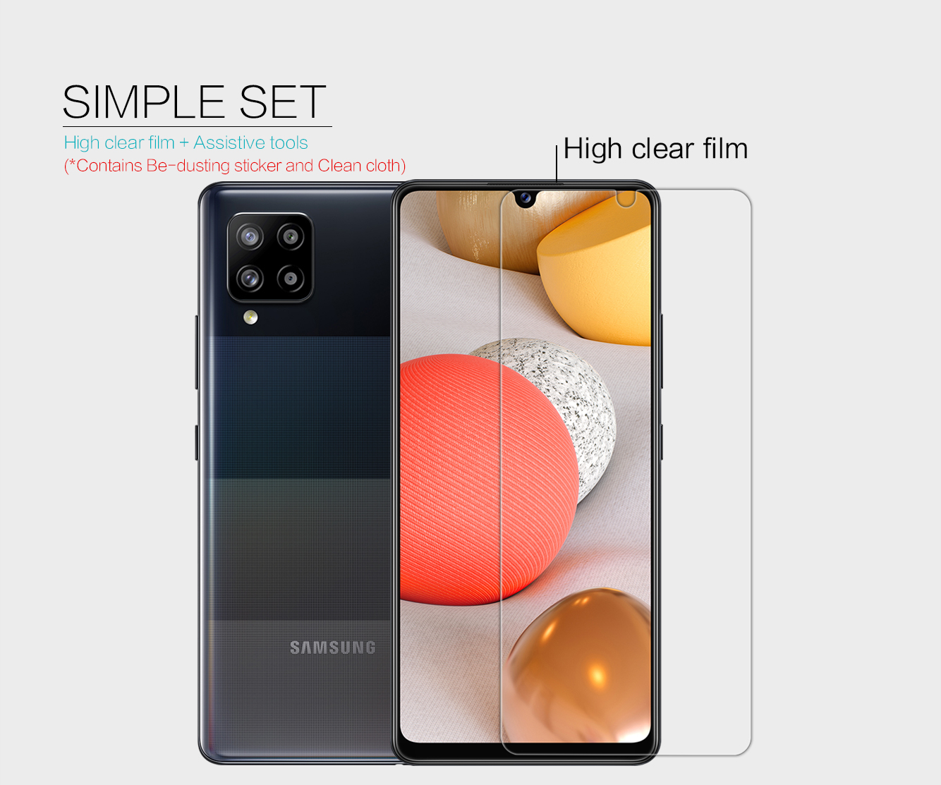 ฟิล์มกันรอย Samsung Galaxy A42 5G / Pre-Order * NILLKIN ฟิล์มกันรอยใสหน้าจอ Ultra Clear PET *