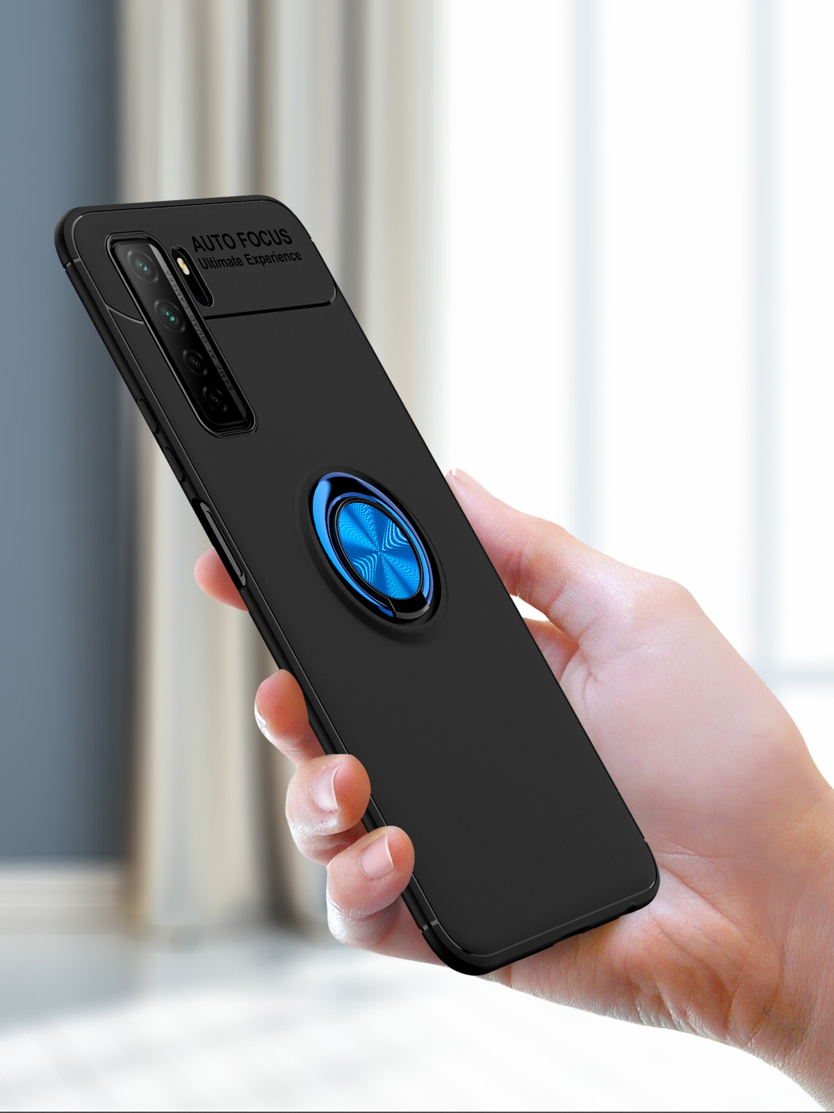 Case Huawei Nova 7 SE / Pre-order * เคสแหวนนิ้วขาตั้งโทรศัพท์ TPU หมุนได้ 360 องศา *