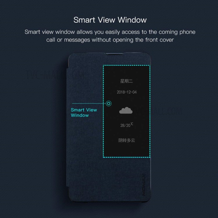 Case Huawei Mate 20 X / Mate 20 X 5G # Pre-order * MOMAX Smart View หน้าต่างยืนปกหนังโทรศัพท์พร้อมช่องเสียบปากกา *
