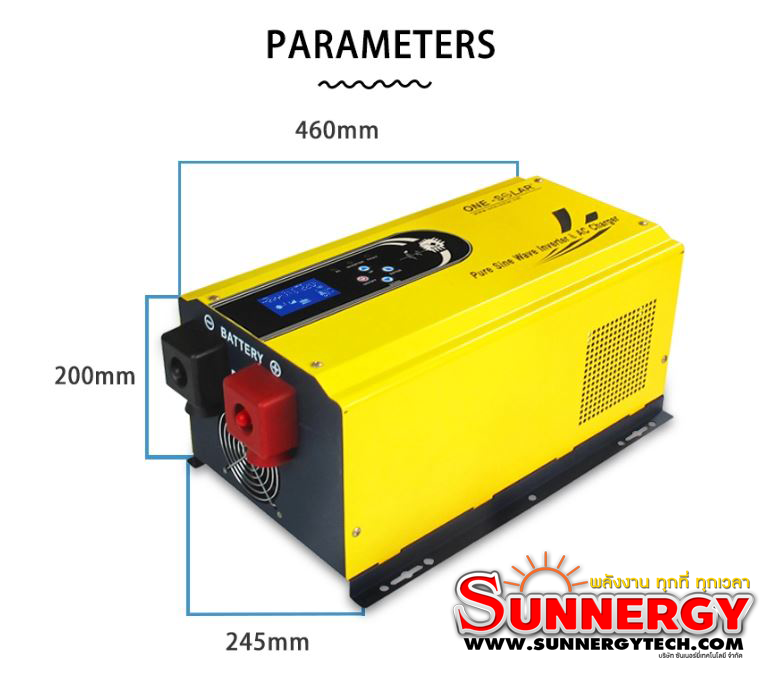 อินเวอร์เตอร์ แปลงไฟ ชนิดขดลวด Pure Sine Wave Inverter GI 1000W