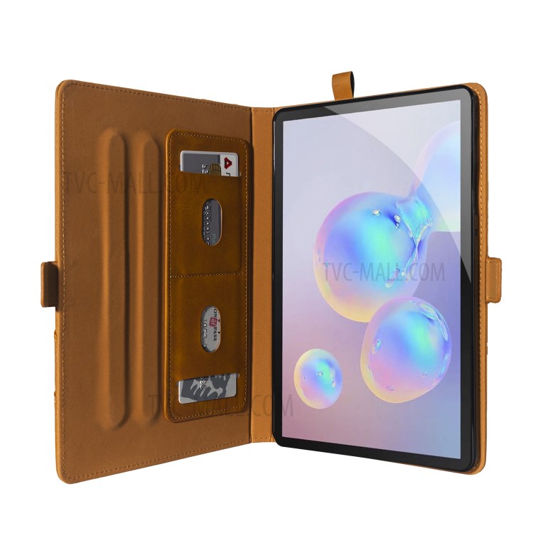 Case Samsung Galaxy Tab A7 (2020)/ Pre-Order * เคสขาตั้งคู่พร้อมช่องเสียบการ์ดฝาปิดแท็บเล็ตหนัง *