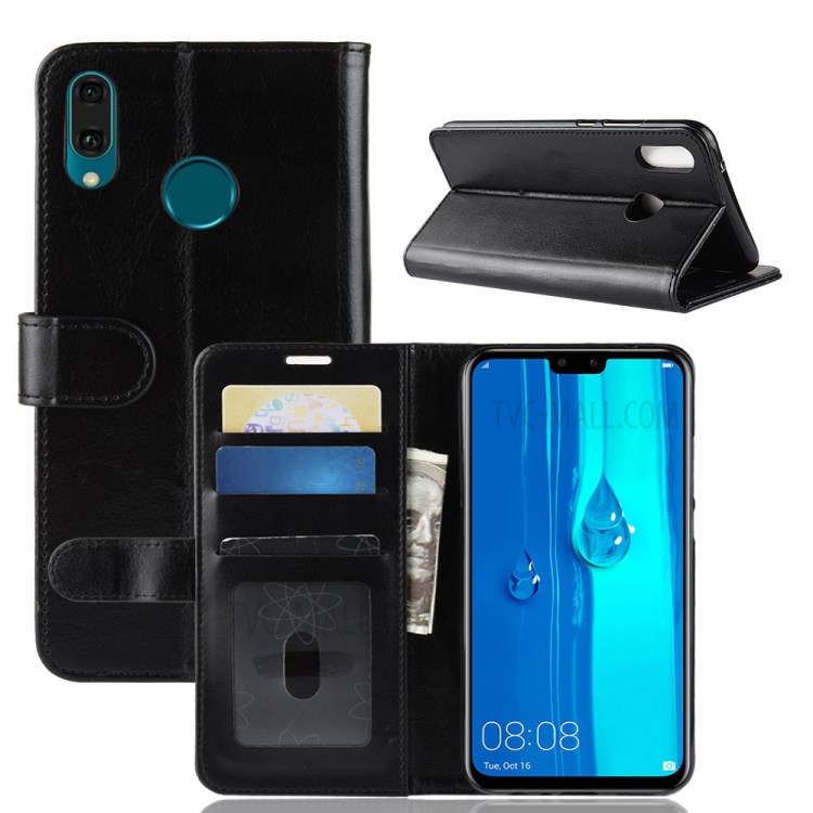 Case Huawei Y9 2019 / Pre-orde * เคสผิวหน้งม้า แยกช่องสำหรับเก็บบัตรเครดิต ID และเงินสด *