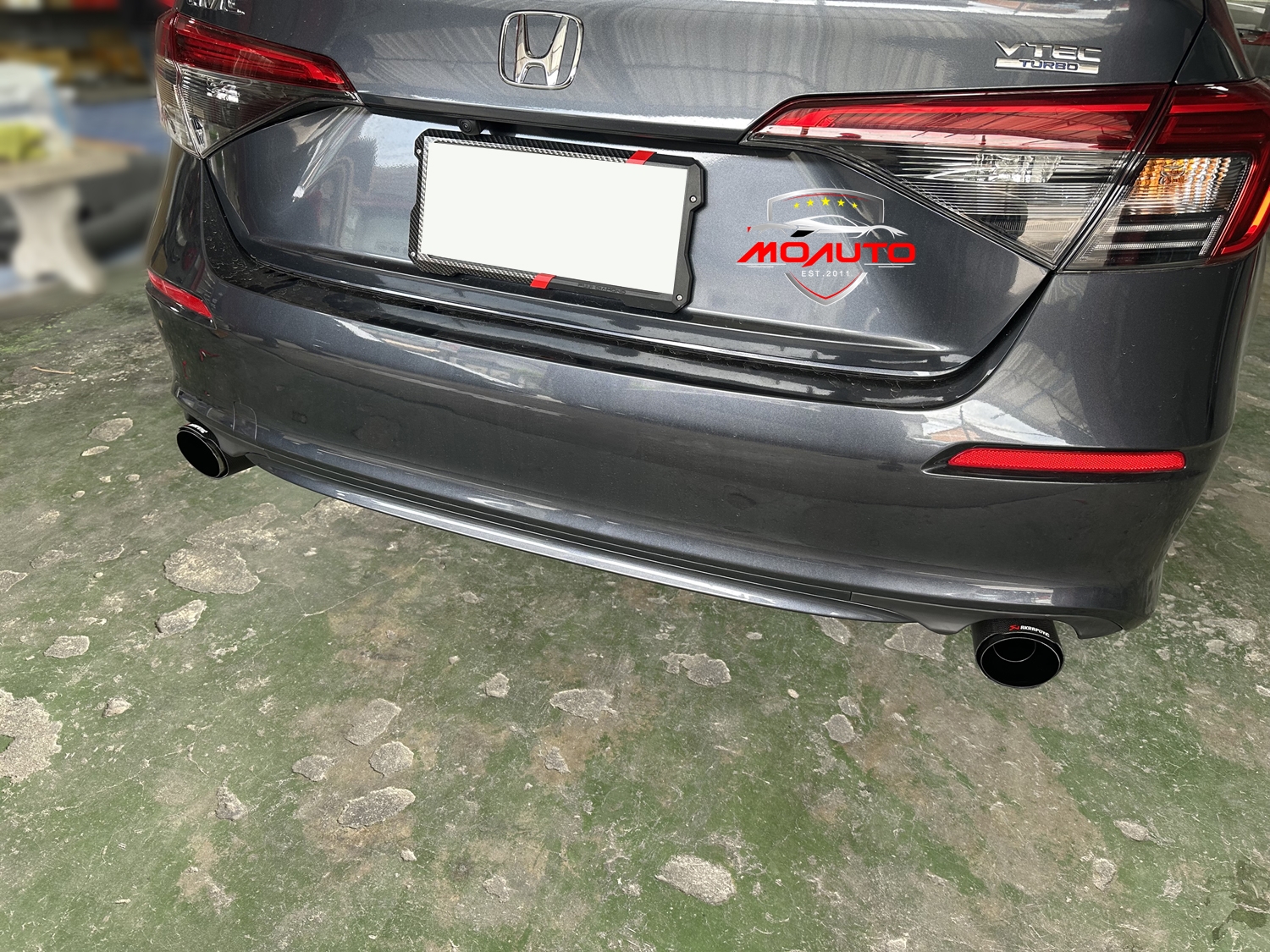 ปลายท่อพร้อมคิ้วปลายท่อกันชนท้าย สำหรับ CIVIC FE รุ่น EL และ EL+