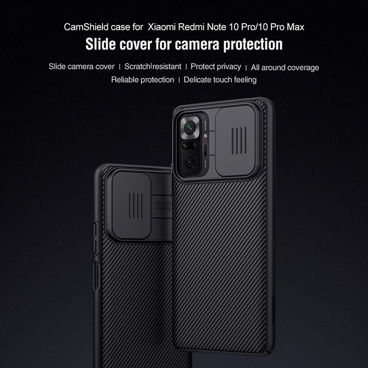 Case Xiaomi Redmi Note 10 Pro / Pre-Order * NILLKIN CamShield เคสฝาครอบแบบแข็งพร้อมการออกแบบตัวป้องกันกล้องแบบสไลด์ *