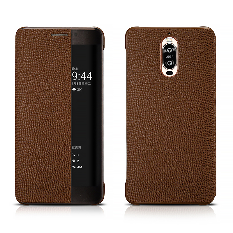 Case Huawei Mate 9 Pro / Pre-order * XOOMZ สมาร์ท หนังPU กากบาท handcrafted และสไตล์วินเทจ *