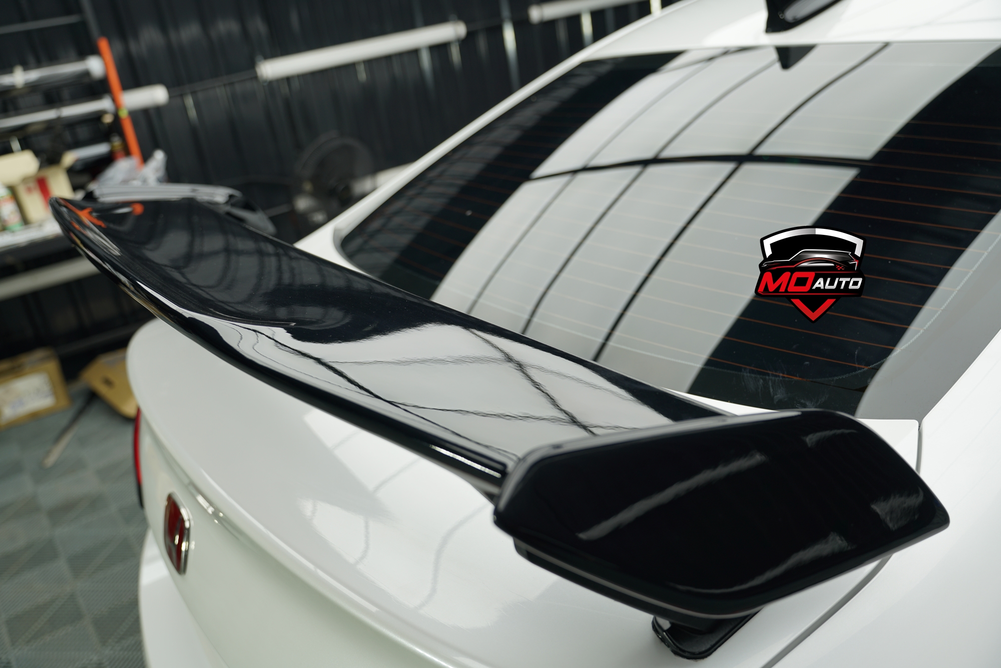 สปอยเลอร์ TYPE-R M-SPORT ดำเงา สำหรับ CIVIC FE