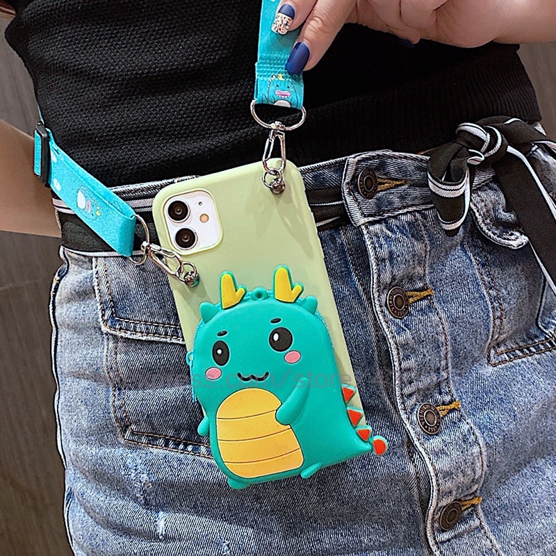 Case Huawei Nova 7 SE / Pre-order * 3D เคสซิลิคอนน่ารักดอกไม้การ์ตูนกระเป๋าโทรศัพท์พร้อมสายคล้อง *