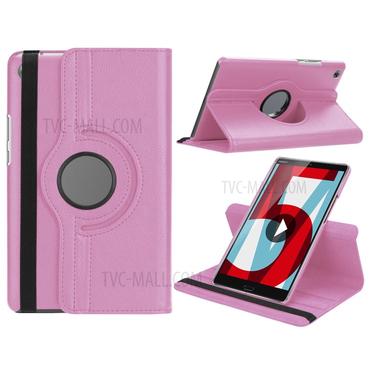 Case Huawei MediaPad M5 / Pre-Order * เคสหมุน 360 องศา ลิ้นจี่เนื้อคลาสสิกสะดวกสบายในการสัมผัส *