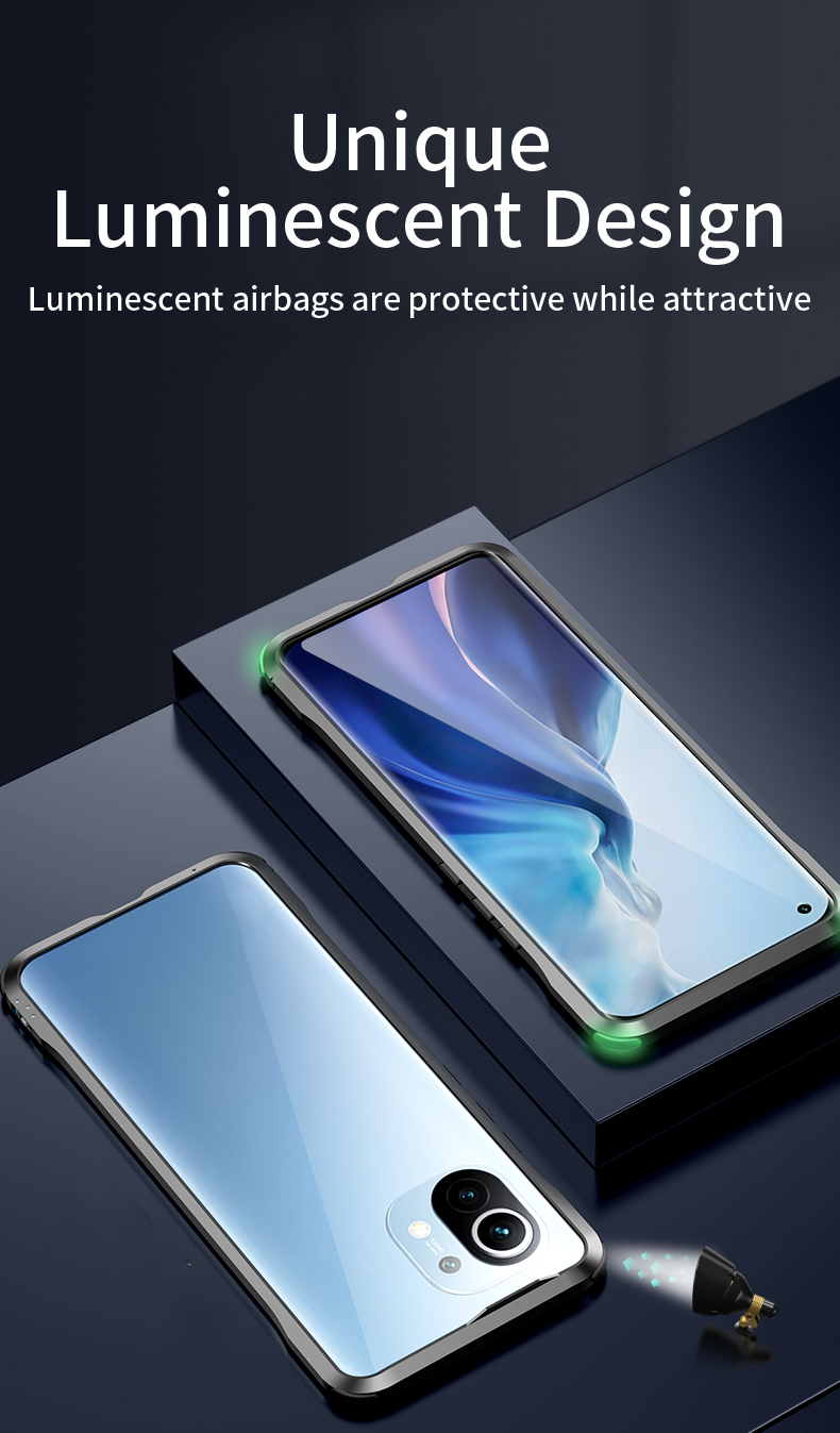 Case Xiaomi Mi 11 5G # Pre-Order * Bumper Case Le-Lock ชุดหัวเข็มขัดโลหะกรอบ Protector *