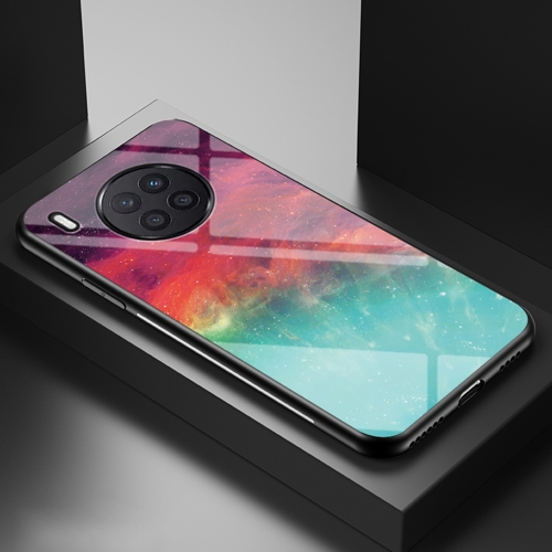 Case Huawei Nova 8i # Pre-order * เคสกระจกนิรภัย TPU เคสกันกระแทก Starry Sky *