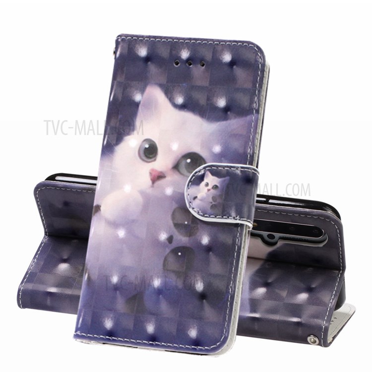 Case Huawei Nova 5T / Pre-order * เคสหนังกระเป๋าสตางค์ยืน การตกแต่งจุดไฟพิเศษปรับแต่งอุปกรณ์ *