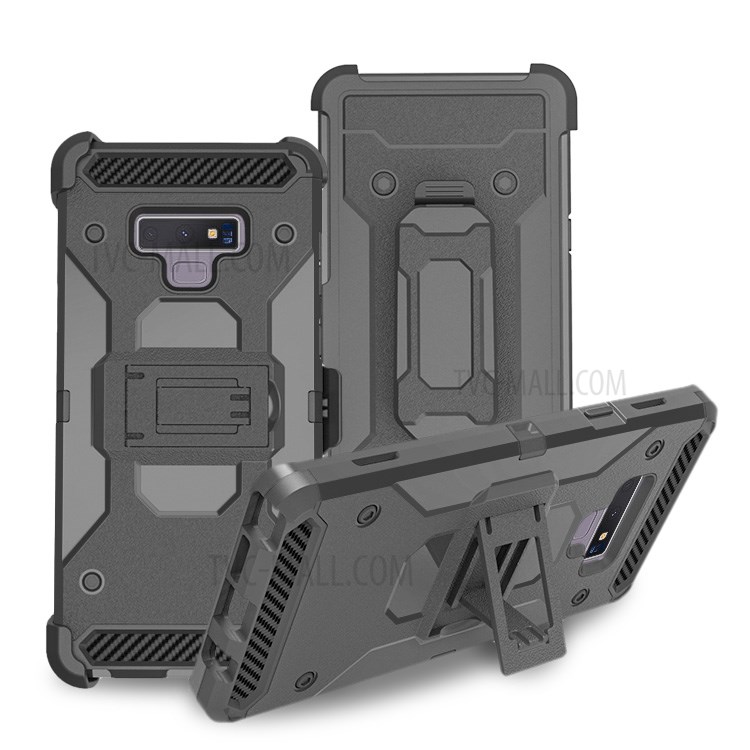Case Samsung Galaxy Note9 / Pre-Order * เคสคาร์บอนไฟเบอร์เนื้อเข็มขัดคลิปขา PC TPU ไฮบริดซอง *