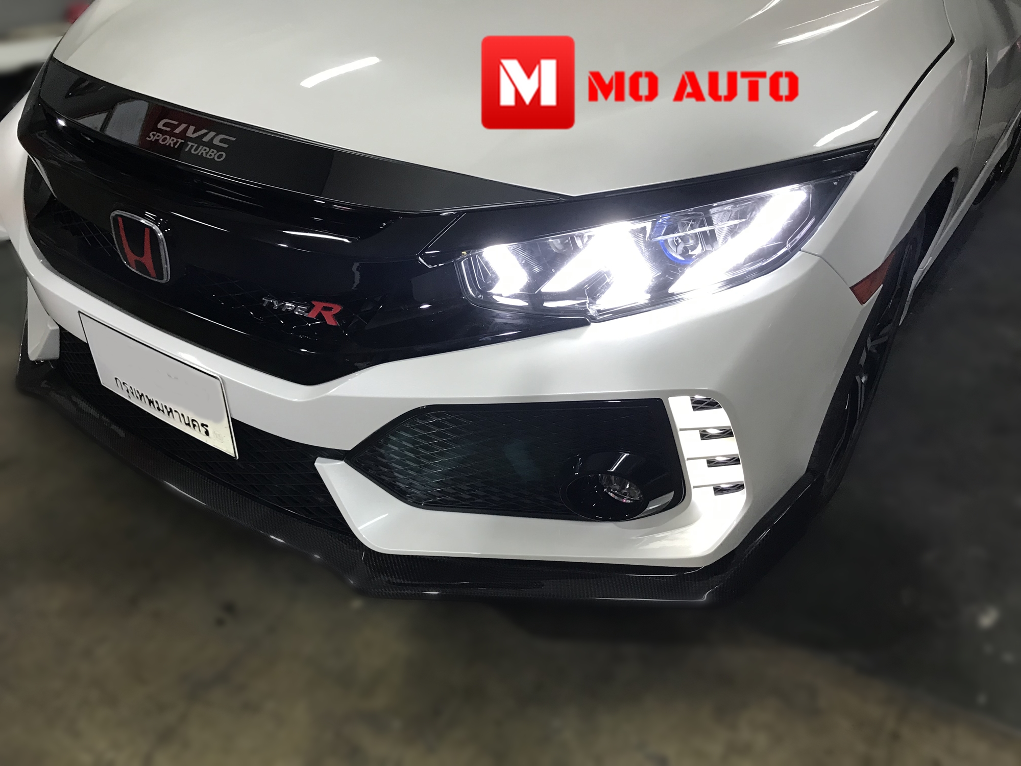 โคมไฟหน้า LED CIVIC FK ทรง Lamborghini Style