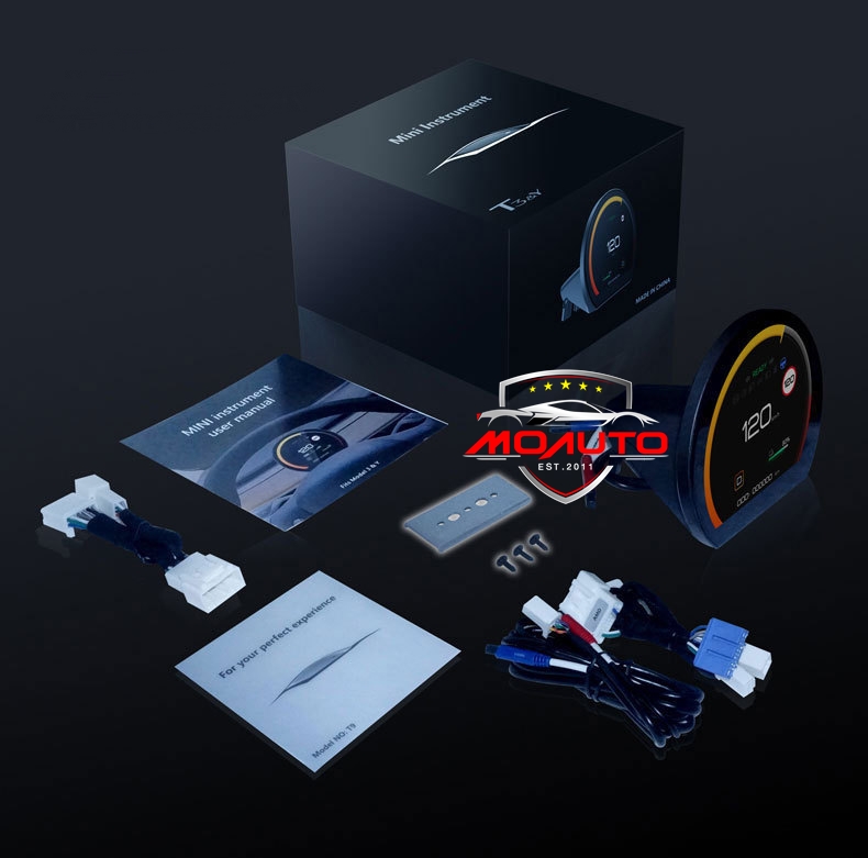 หน้าจอเรือนไมค์ดิจิตอล Circle LCD Display 3 นิ้ว Tesla Model Y / 3 สำเนา