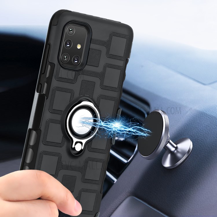 Case Samsung Galaxy A71 / Pre-order * เคส TPU + PC ไฮบริดพร้อมขาตั้งที่วางแหวน *