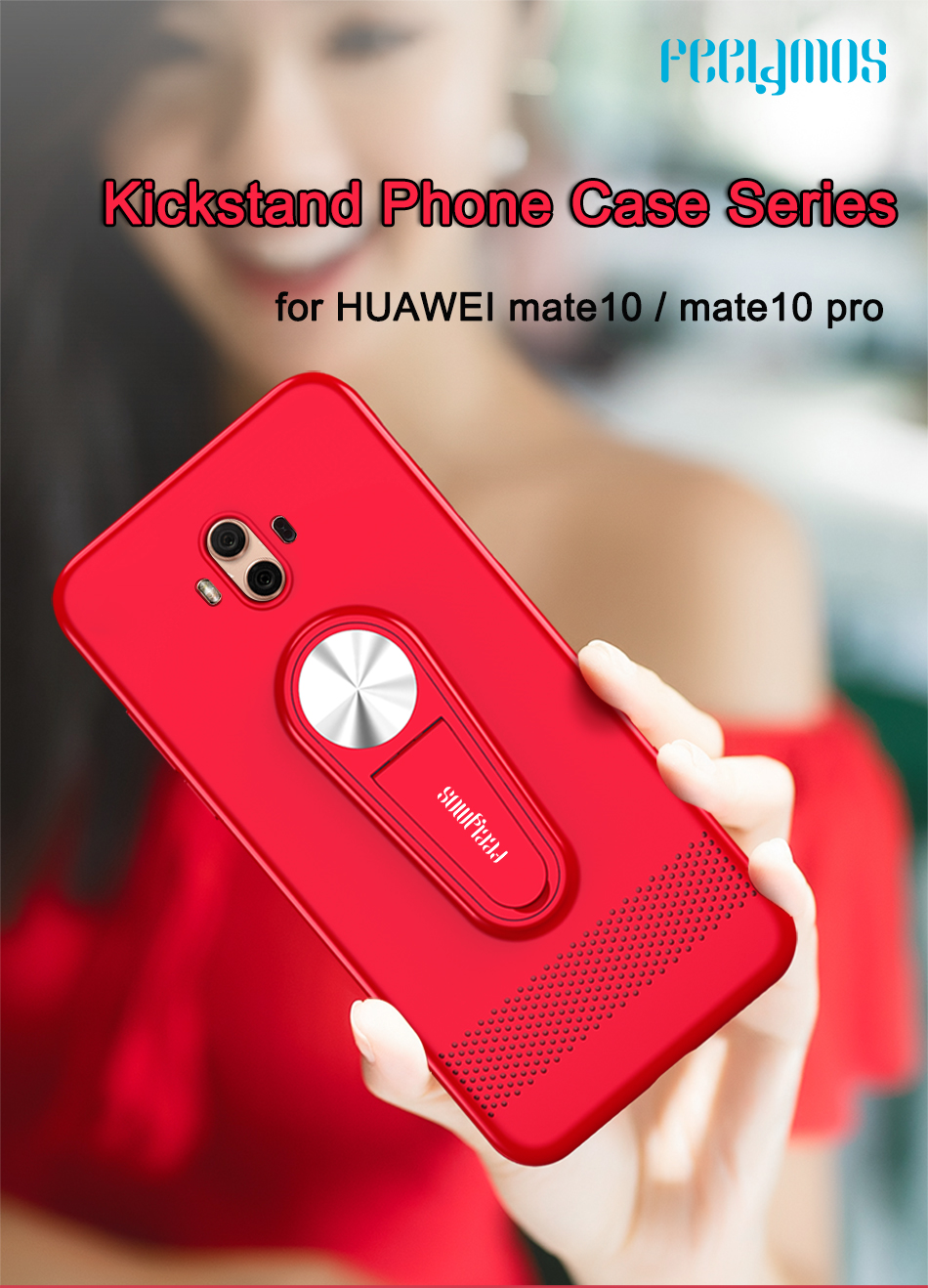 Case Huawei Mate 10 Pro / Pre-order * FEELYMOS เคส Kickstand TPU สุดหรู *