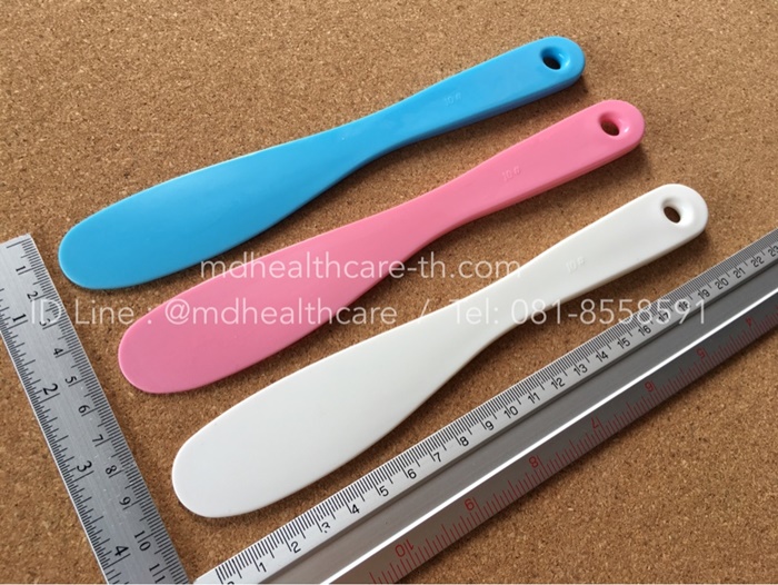 ไม้พายผสมครีม ไม้พายตักครีม ขนาดใหญ่ 21.5 cm. พร้อมส่งสีขาว ชมพู ฟ้า เลือกสีได้