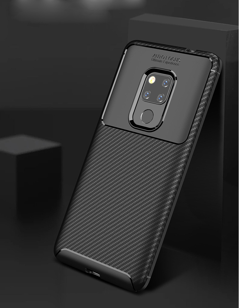 Case Huawei Mate 20 / Pre-order * เคสคาร์บอนไฟเบอร์ ซอฟท์ซิลิโคน *